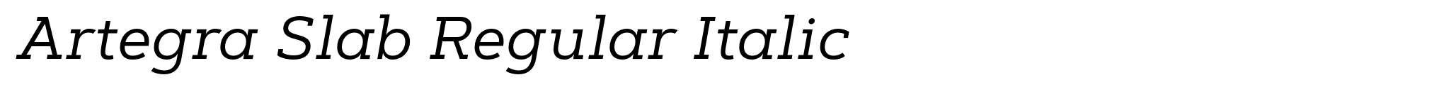 Artegra Slab Regular Italic image